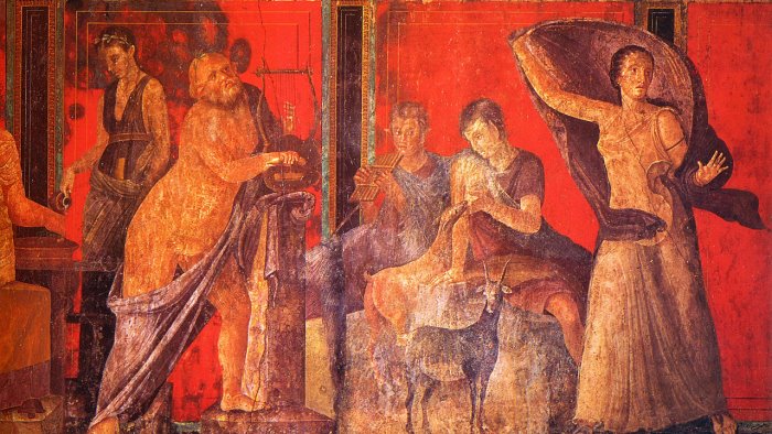 pompei scoperta una megalografia dionisiaca presentazione il 26 febbraio