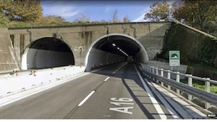 incidente simulato in autostrada galleria chiusa a scampitella