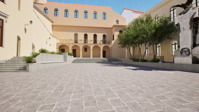 amalfi piazza municipio lavori in corso per la nuova agora cittadina