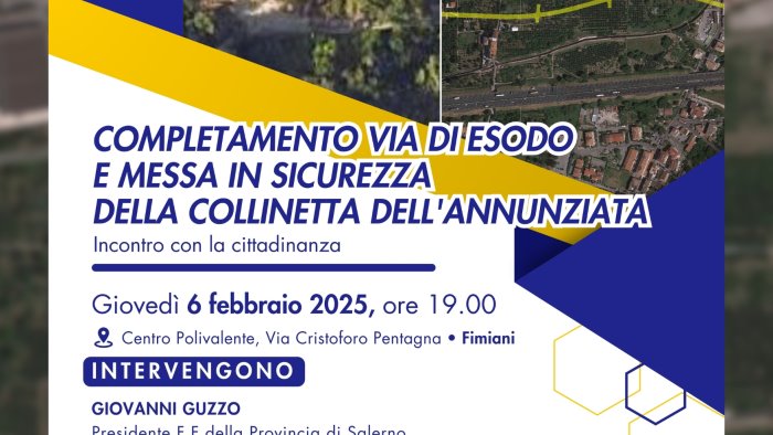 castel san giorgio completamento via di esodo e collinetta dell annunziata