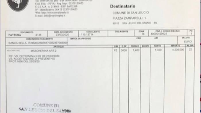 san leucio attacchi gratuiti sulle mascherine