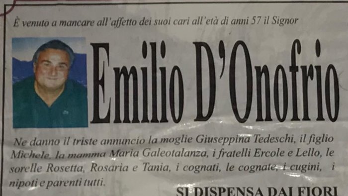 covid addio al prof d onofrio la scuola era la sua vita