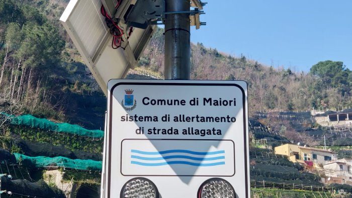 maiori installati nuovi sistemi di allertamento idrogeologico