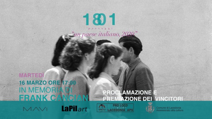 lacedonia 1801 passaggi il 16 marzo la premiazione