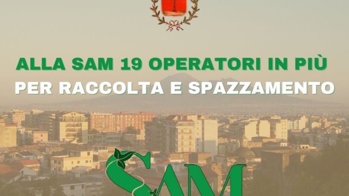 pagani alla sam 19 operatori ecologici in piu per raccolta e spazzamento