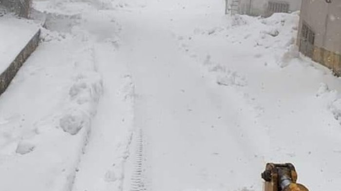 neve blocca sp45 per montefalcone paura per automobilisti