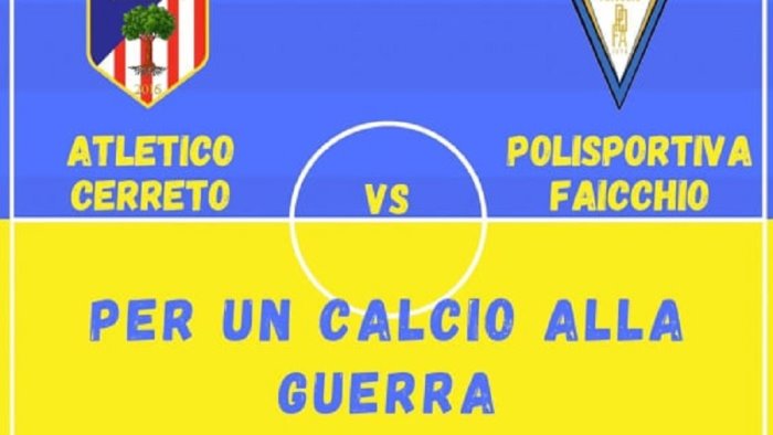 un calcio al pallone ed alla guerra 5 euro per aiutare le popolazioni civili