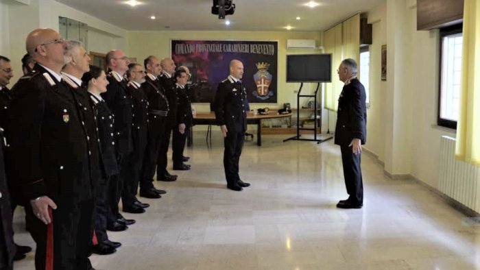 carabinieri il generale rispoli a benevento per incontrare l arma sannita