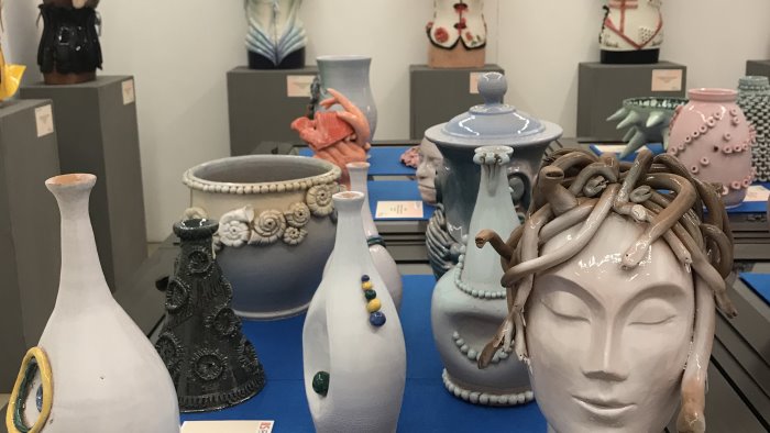 il linguaggio dell arte in mostra il lavoro degli studenti di cerreto