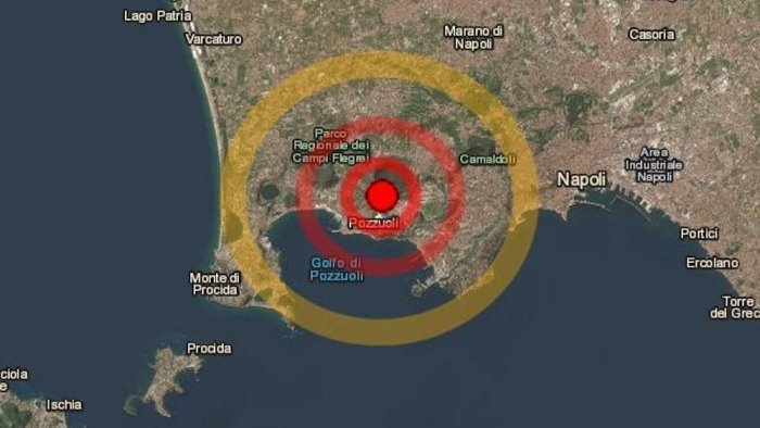 nuova scossa di terremoto nell area dei campi flegrei