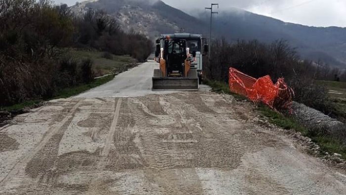 messa in sicurezza strada panoramica matese via ai lavori