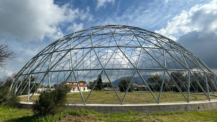 cupola geodetica alla licinella via ai lavori per il completamento