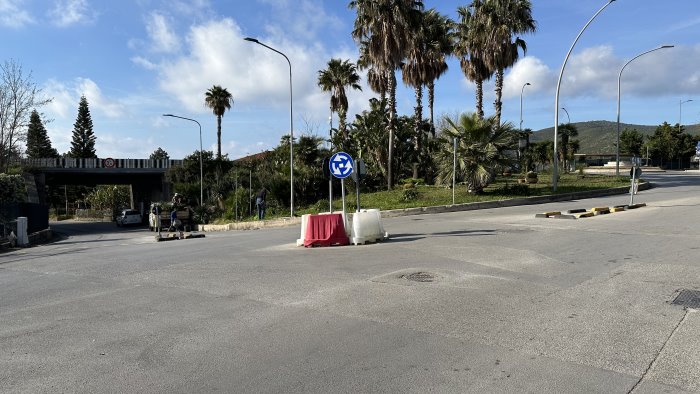 castellabate inizio lavori per la rotatoria all ingresso di santa maria nord