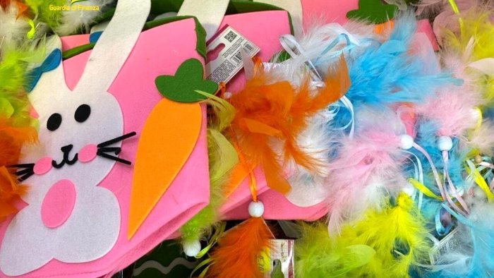 prodotti di pasqua non a norma e pericolosi sequestrati 55mila articoli