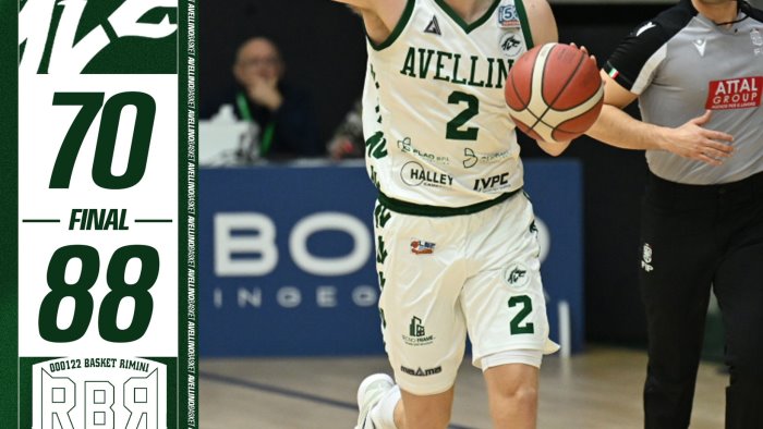 avellino basket ko contro rimini 70 88