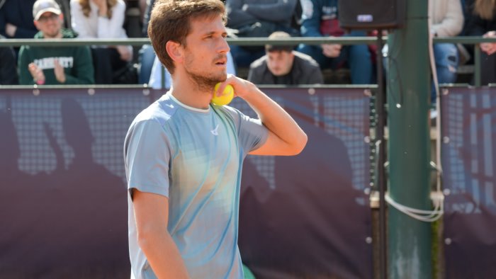 sfuma il sogno di luciano darderi di conquistare la napoli tennis cup