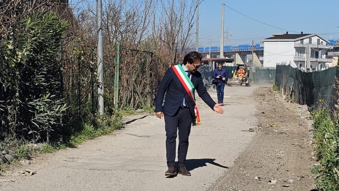 pagani al via il restyling di via sanguette