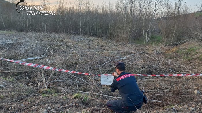 ariano distruzione e deturpamento di bellezze naturali due denunce