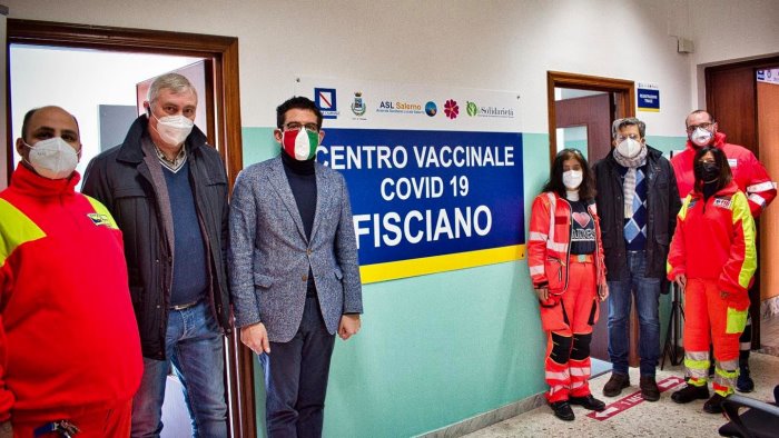 fisciano al via le somministrazioni al centro vaccinale