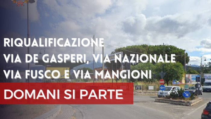 pagani via de gasperi al via i lavori da domani mattina