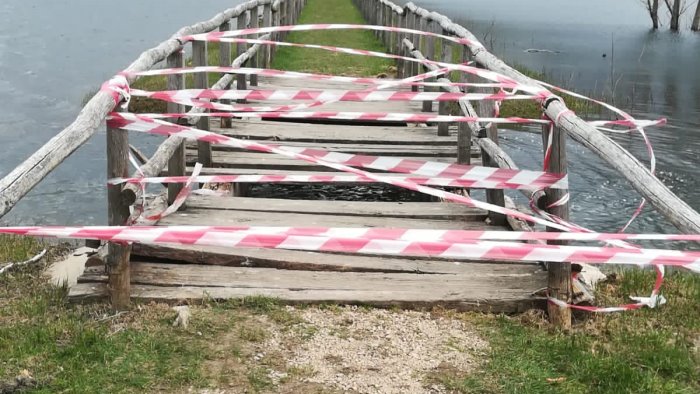 volturara irpina ponti di passerella impraticabili