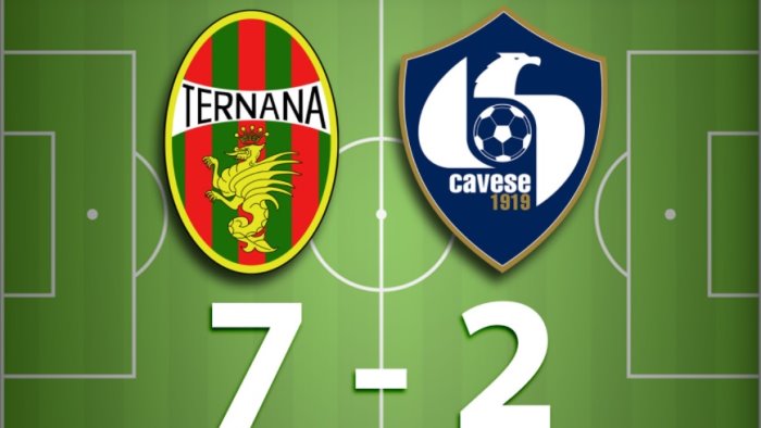 cavese umiliata dalla ternana 7 2 ora la d e a un passo