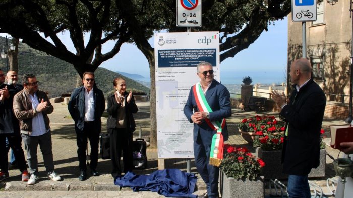 capaccio al via la pavimentazione del centro storico