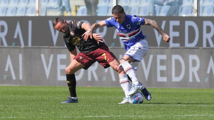 sampdoria salernitana 1 2 ribery vogliamo la serie a tifosi straordinari