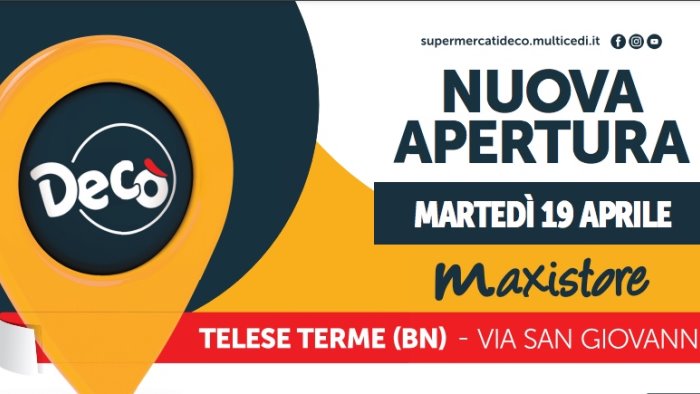 deco apre a telese un nuovo maxistore con tante novita