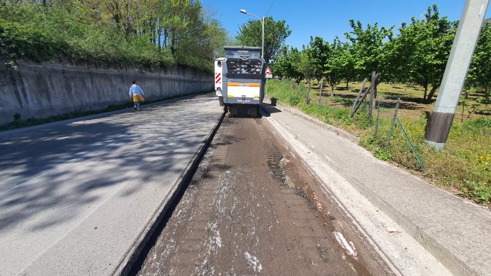 mercato san severino al via i lavori di messa in sicurezza della sp 309