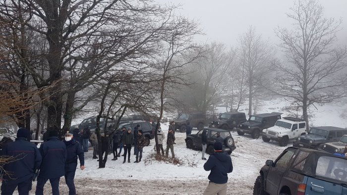 raduno fuoristrada non autorizzato denunciata associazione a roccadaspide