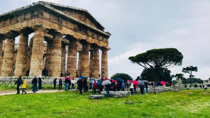 ingresso gratis paestum e velia superano quota 7mila visitatori