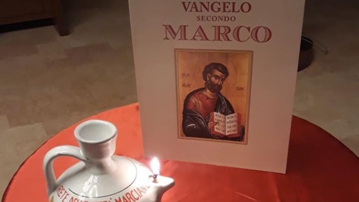 arriva la lampada di san marco teggiano nella rete delle citta marciane