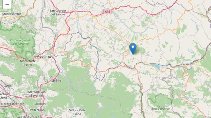 lieve scossa di terremoto in alta irpinia