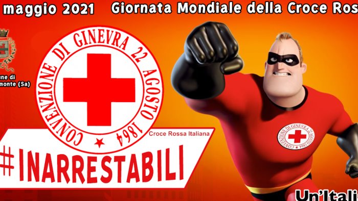 roccapiemonte comune si illumina di rosso per la croce rossa