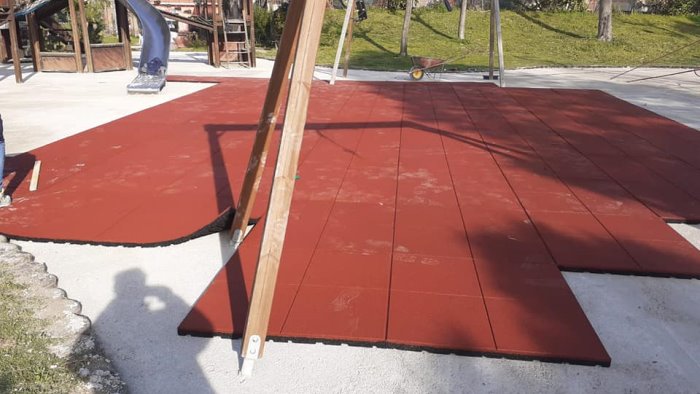 san valentino torio villa comunale chiusa per lavori di messa in sicurezza