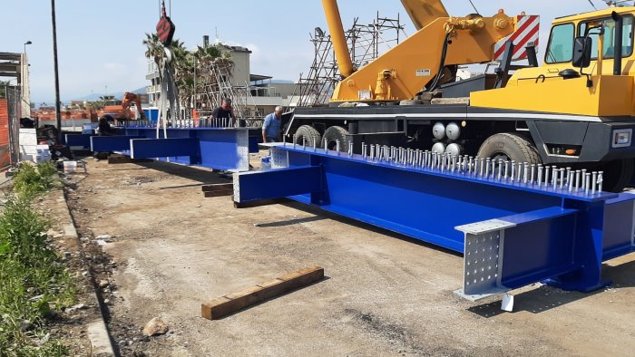 ponte asa a pontecagnano proseguono i lavori strianese siamo a buon punto