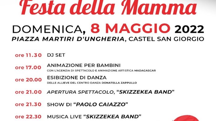 festa della mamma a castel san giorgio una giornata ricca di eventi