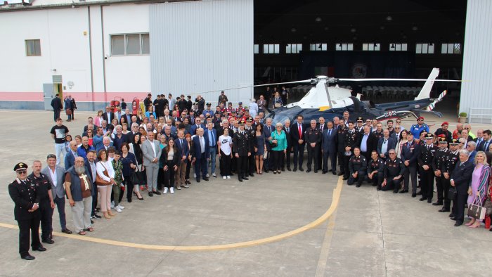 pontecagnano cerimonia per 50esimo anniversario del reparto elicotteristi