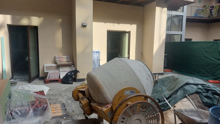 proseguono i lavori per la realizzazione dell archivio comunale a san valentino