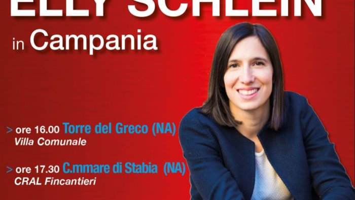 elezioni amministrative tour di elly schlein in campania