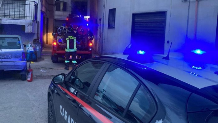 incendio in una casa paura a calabritto