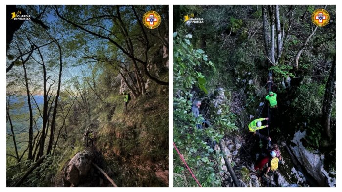 a piedi sul monte tuoro restano bloccati nel canalone salvi 2 escursionisti