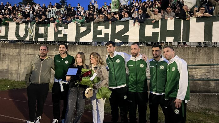avellino montoro celebra gli eroi biancoverdi nel ricordo di angioletto