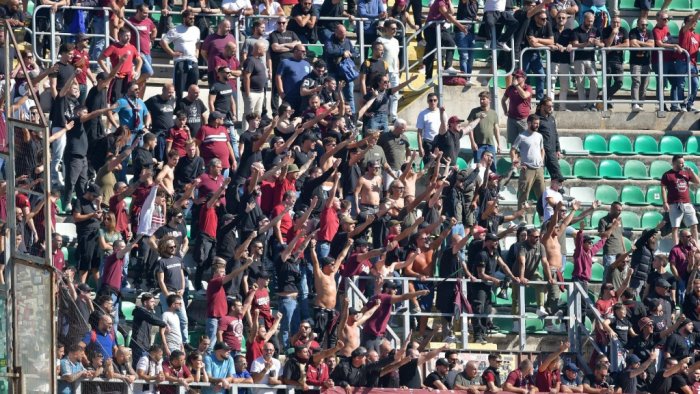 frosinone salernitana forti limitazioni per la trasferta i dettagli