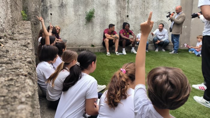 salernitana for education tongya e caligara giocare qui e come in serie a