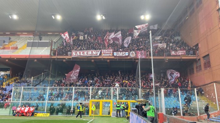 sampdoria salernitana 1 0 festa blucerchiata a marassi incubo c per i granata
