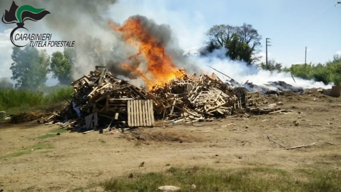 rifiuti in fiamme a pontecagnano erano smaltiti illegalmente