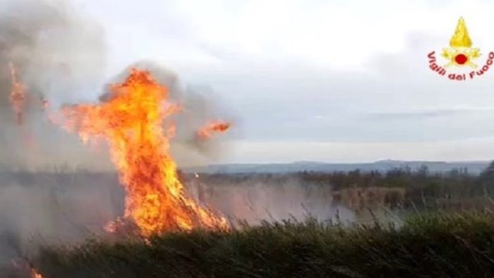 brucia sterpaglie il fuoco lo avvolge muore pensionato