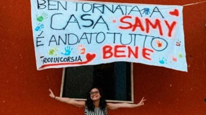 bentornata a casa samy e andato tutto bene